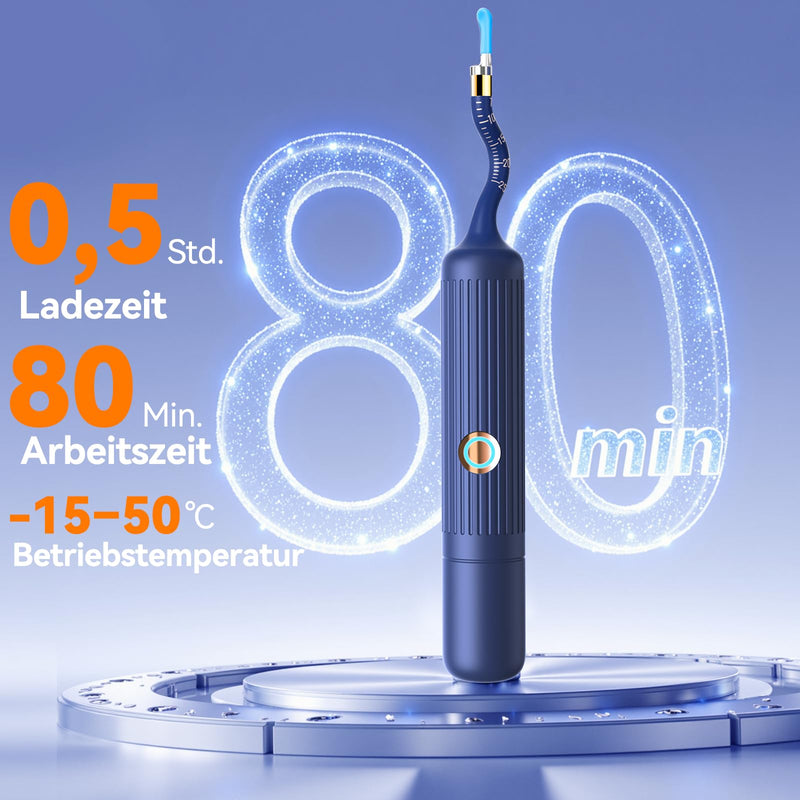 Ear Wax Remover Otoscope: 1920P HD WiFi Flexible Ear Cleaner with Camera - 2025 New 360° Wide Angle Ear Cleaner with Light for Ears/Nose/Neck Examinations Otoscope for Adults Children