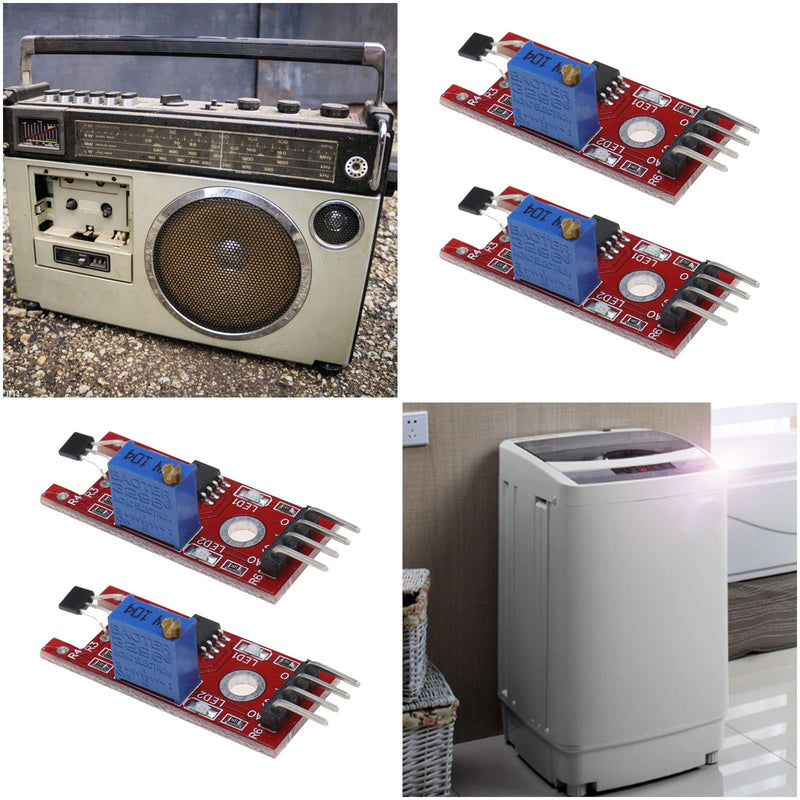 eMagTech 5PCS KY-024 Linear Magnetic Hall Effect Sensor Module Compatible with Android Compatible with Raspberry Pi ESP8266 Microcontrollers