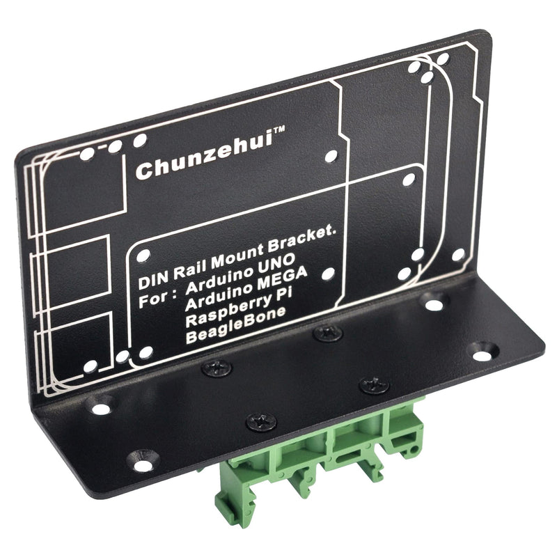 DIN Rail Mount Bracket for Raspberry Pi 1A+ 1B+ 2B 3B 3B+ 4B 5 Zero UNO Mega-2560 BeagleBone Black