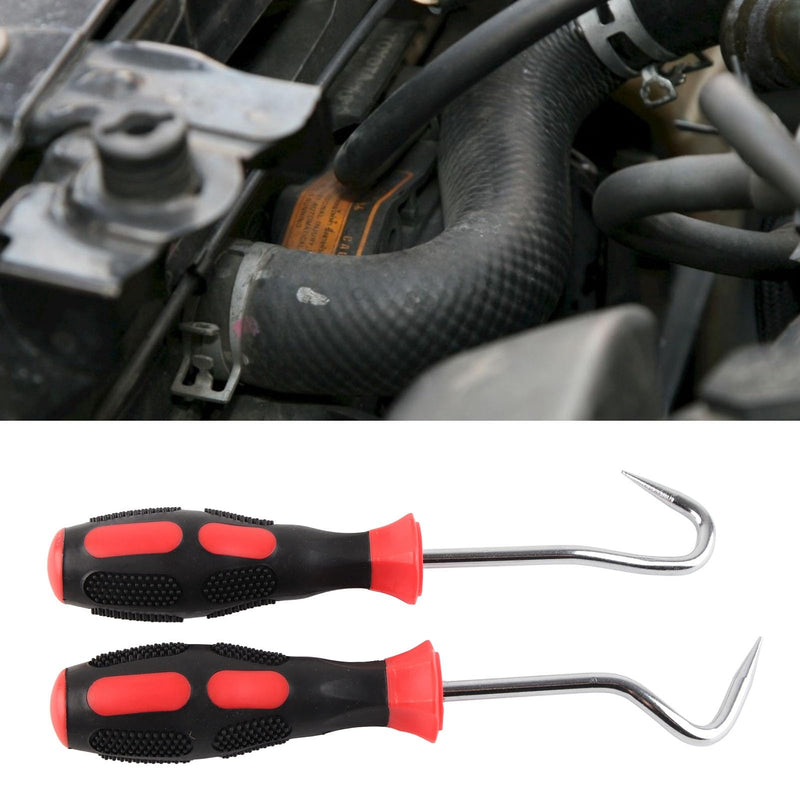 Pick and Hook Set, Coolant Hose Puller Tool, Radiator Hose Puller Tool, 2-Piece Hose Puller Hook Vehicle Maintenance Tool for Transmission Line of Radiator Heater