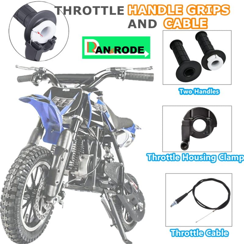 Mini Bike Throttle Assembly Throttle Cable for Coleman 200cc CT200U MB200 CT200U-EX BT200X Baja Warrior Parts Twist Throttle Motorcycle Cruise Control