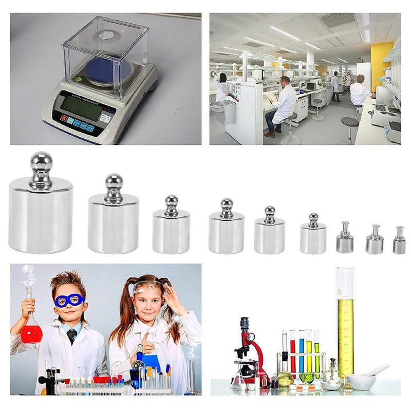 Calibration Weight, Pack of 17, 211.1 g, No. 45 Steel, 10 mg - 100 g, Precision Calibration Weight Set, Test Stainless Steel Calibration Weights Set for Digital Jewellery, Scale, Laboratory, Study Weights | Nr. 45 Stahl 10 mg-100g Gramm Präzisionskalib...