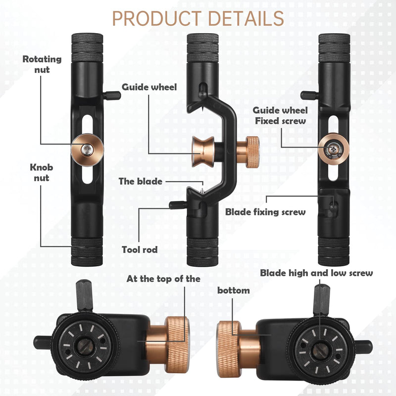 8-28.6MM Wire Stripper, FTTH Armored Fiber Optic Cable Stripper, Coaxial Round Fiber Optic Cable Jacket Stripper, Radial Cutter, Slitting Tools Double head (8-28.6mm)