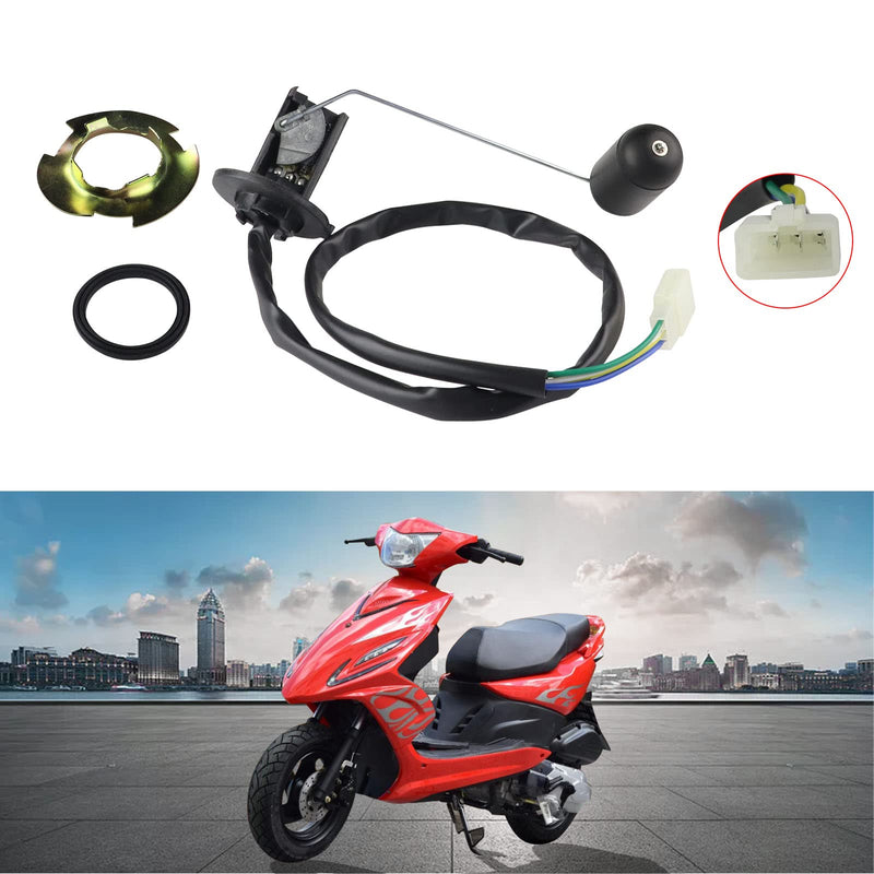 FLYPIG 3 Wire Fuel Tank Level Sensor for GY6 139QMB 152QMI 157QMJ CN250 Elite CH250 Big Ruckus Baja Hammerhead 250 ATV Go Kart Scooter Kazuma Rokata 139QMB Fuel Tank Level Sensor