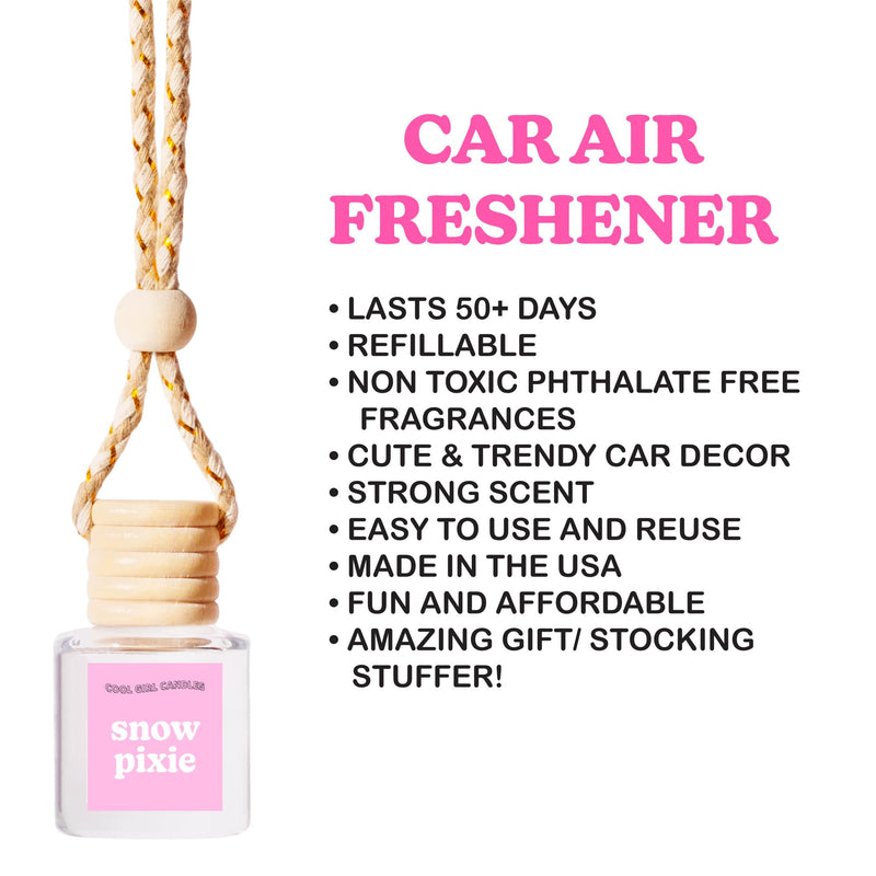 COOLGIRLCANDLES Pistachio Salted Caramel Hanging Car Air Freshener and Essential Oil Diffuser - Automobile Aromatherapy Diffuser Bottle Pistachio Salted Caramel #62