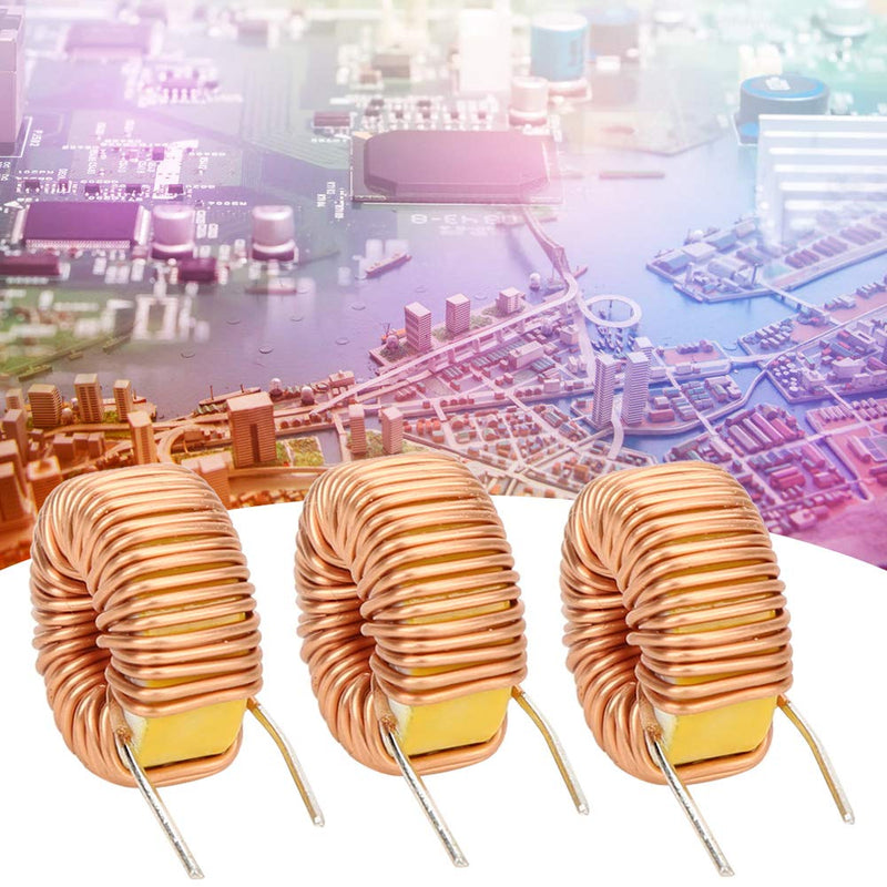 20PCs vertical toroid wind inductor wire, 5026 100UH 6A 0.6mm copper inductor coil for PCB, stable performance and durability