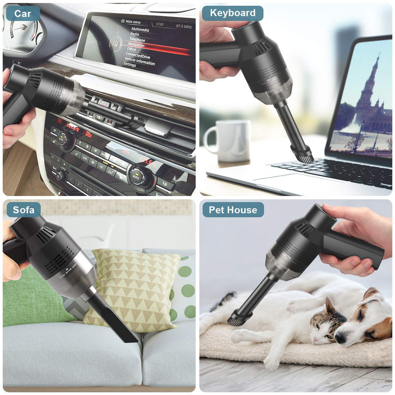 [Upgrade Mini Vacuum Cordless Vacuum Keyboard Cleaner Rechargeable Desk Vacuum for Cleaning Dust,Hair,Crumbs,Eraser Scrap,Cigarette Ash,Laptop,Pet House H019
