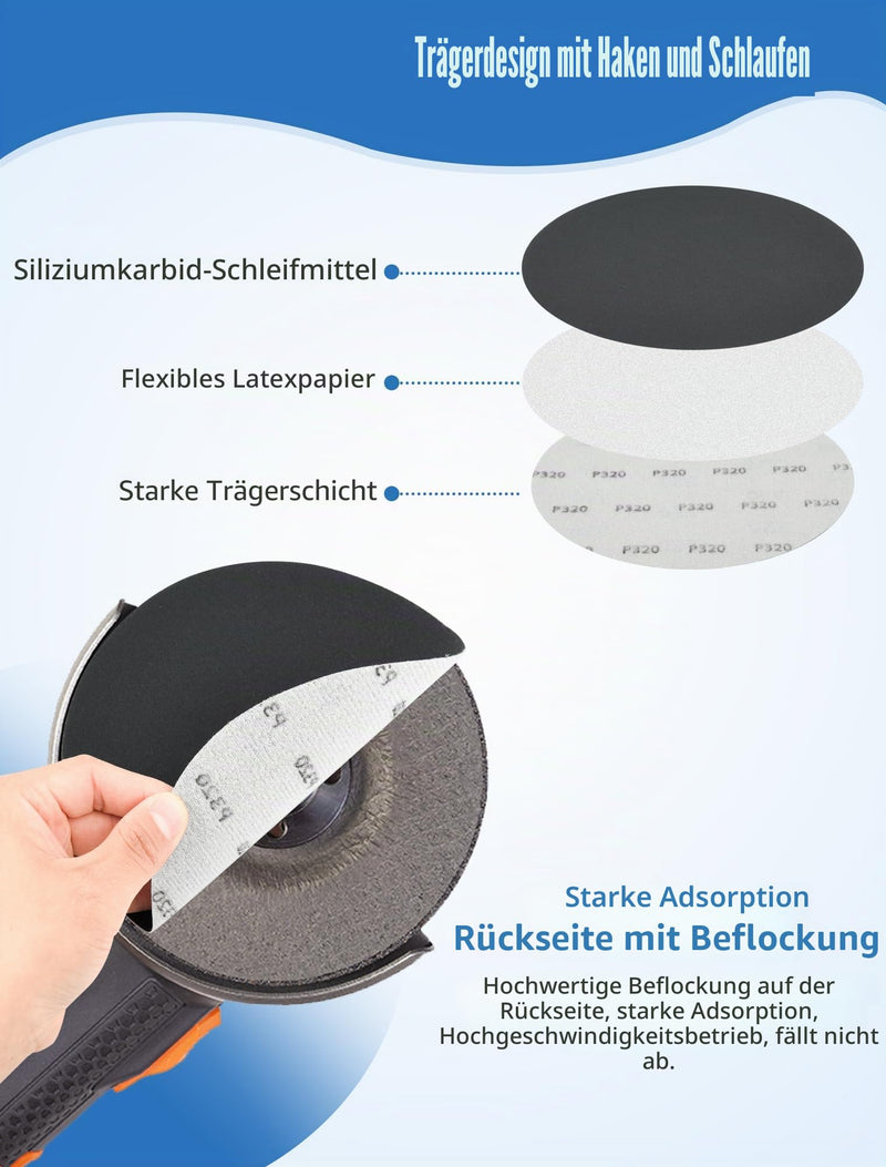 180 mm Sandpaper Grit 320/400/600/800 for Car Paint Repair, Metal Polish & Wood Surfaces (Pack of 20) 0 hole, grit 320/400/600/800