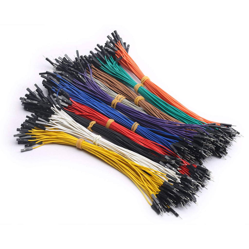 DEVMO Dupont Wire Jumper Cable Ribbon Multicolored 50pin 50PCS 20cm Male to Female Compatible with Ar-duino Breadboard SMT32 Ar-duino Raspberry Pi