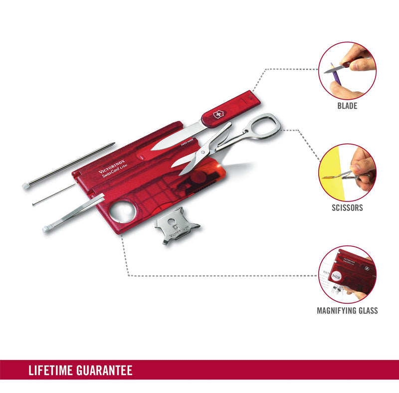 SwissCard, Lite Rubin Transparent by Victorinox