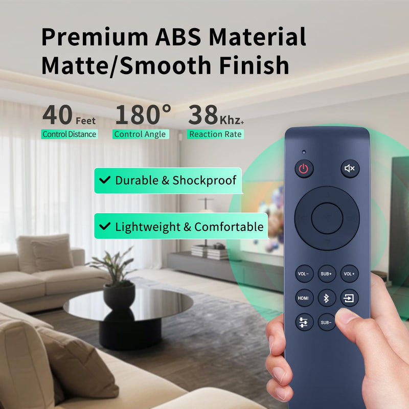New Replace Soundbar Remote Control for Onn 100002634 42" 5.1. 2. Dolby Atmos Sound Bar