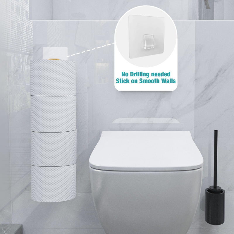 Conworld Toilet Paper Storage Wall Mount, Over The Tank Toilet Tissue Roll Holder Dispenser Reserve for Bathroom Storage and Organization, for 4 Roll Tissue, Gold, 1 Pack Gold,hold 4 Rolls-1 Pcs