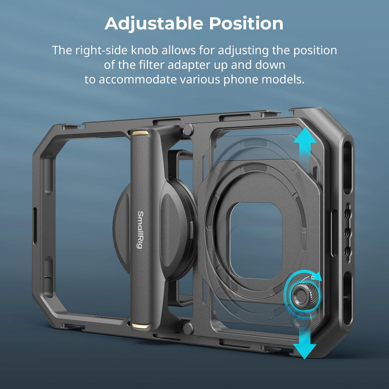SMALLRIG 67mm Magnetic Filter Ring Adapter for Universal Mobile Video Cage 4597 4704 4596, Strong Magnetic Two-Way Attraction, for SMALLRIG 67mm Phone Magnetic Filter Series - 4843