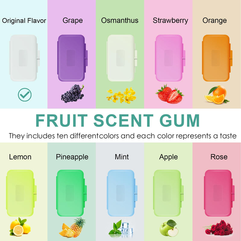 10 Boxes of Dental Wax for Braces, Braces Wax with Fruit Odour, Dental Care Silicone Orthodontic, Carrier Gum Protection, Tooth (10 Fragrance) 10Color1