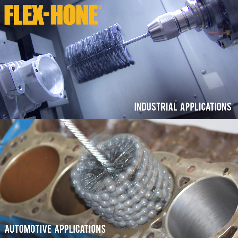 Brush Research GB45812 FLEX-HONE®, 4-5/8" (117mm) Diameter, 120 Grit, Silicon Carbide, For Mild Steel, Stainless Steel, Cast Iron and Softer Ferrous Materials 4.625" (117mm)