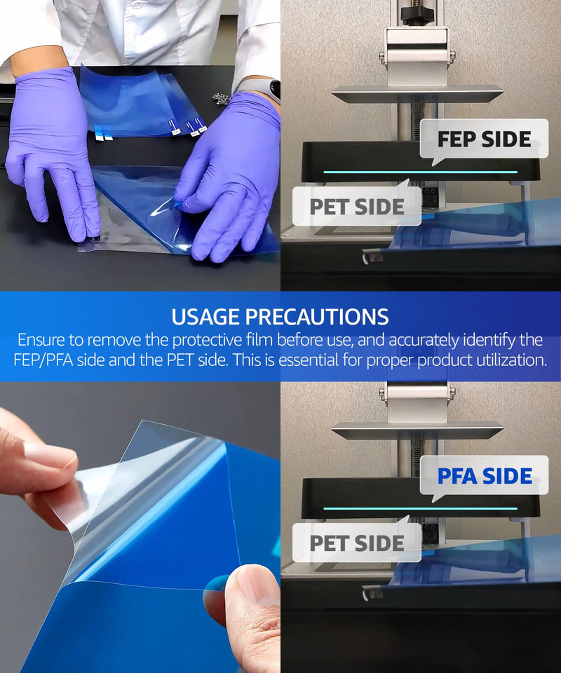 SuperDurable Toughest FEP Release Film 2 pcs (450mm x 280mm), x5 Tougher, Made in Korea by 3DMaterials 450mm x 280mm