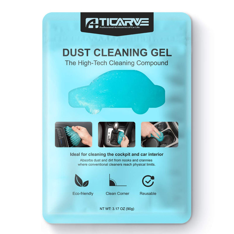 Cleaning Gel for Car Detailing Putty Car Vent Cleaner Goo Cleaning Putty Gel Auto Detailing Tools Car Interior Cleaner Dust Cleaning Mud for Cars Dust Cleaner Slime Keyboard Cleaner Gel (1Pack) 90g