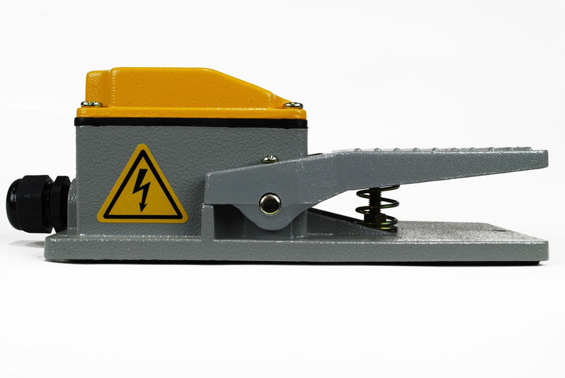 TEMCo Heavy Duty Foot Switch CN0003 - Cast Aluminum Foot Switch 15A SPDT Electric Pedal Momentary 5 Year Warranty