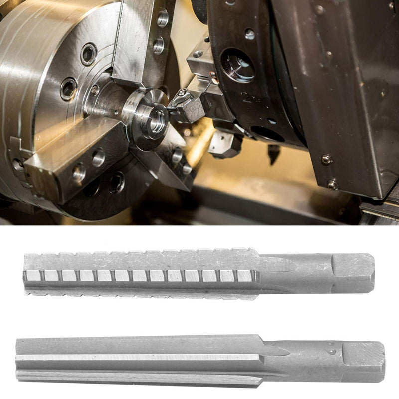 2 pieces MK2 reamer, cone reamer hand reamer, 1.5x12.5 cm HSS reamers coarse + fine Morse taper reamer milling cutter tool set reamer straight shank cone reamer