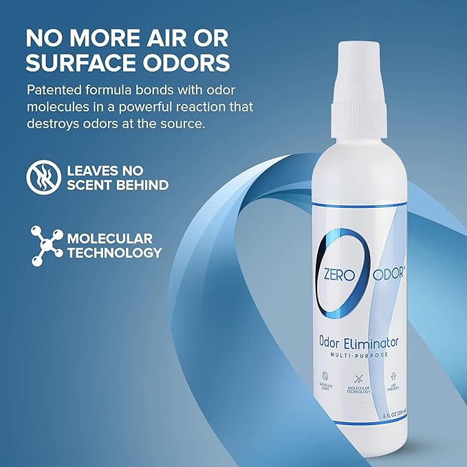 Zero Odor Multi-Purpose Household Odor Eliminator, Trigger Spray, 8 ounces