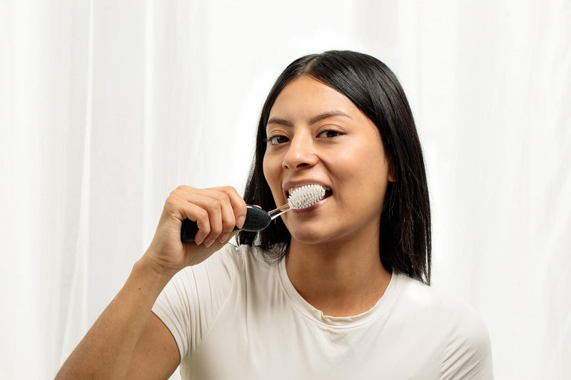 RADIUS Big Brush BPA Free & ADA Accepted Toothbrush Designed to Improve Gum Health & Reduce Gum Issues - Right Hand - Midnight Sky/ Marble/ Soda Pop Eco Grind - 3 count (pack of 1) Midnight Sky/Marble/Soda Pop Eco Grind 1 Count (Pack of 3)