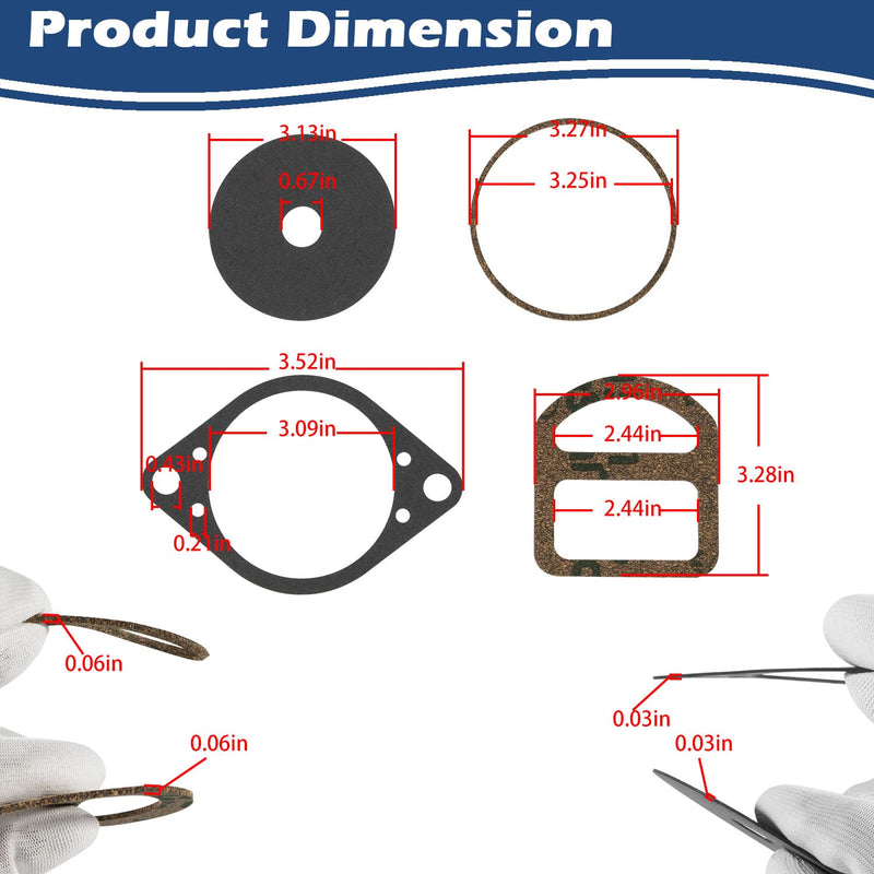 9N12104 Distributor Gasket Set for Ford Tractors 2N 8N 9N Replaces 91A12114, 9N12140A, 9N12143, 9N12276B