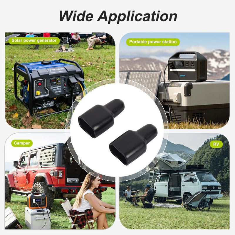 Rubber Covers Flame Retardant Rubber Boots 2-Position Power Connector Rubber Sleeves for Anderson Powerpole Connector Housing PP15-PP45 (10PCs) 10PCs