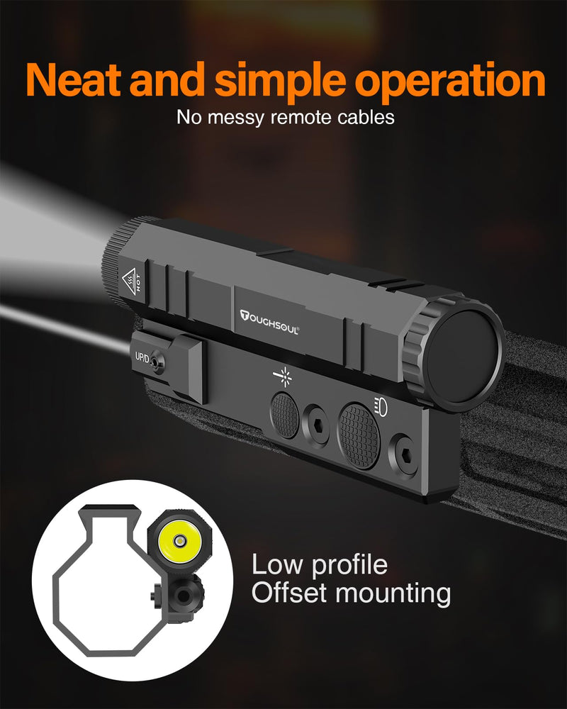 TOUGHSOUL Mlok 850nm IR Illuminator 950nm IR Llight for Night Vision Scope with Infrared Laser, Hunting Light for Night Vision Optics (Must be Used with Night Vision Devices)