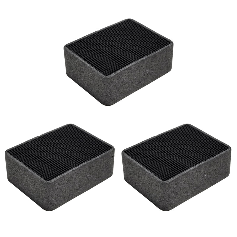 Set of 3 Activated Carbon Replacement Filters, Compatible with Geberit DuoFresh Module Insert 243.970.00.1, Toilet Air Purifier, Fresh Air Filter to Eliminate Unpleasant Odours, Odor Neutralization 3 x filter 243.970.00.1