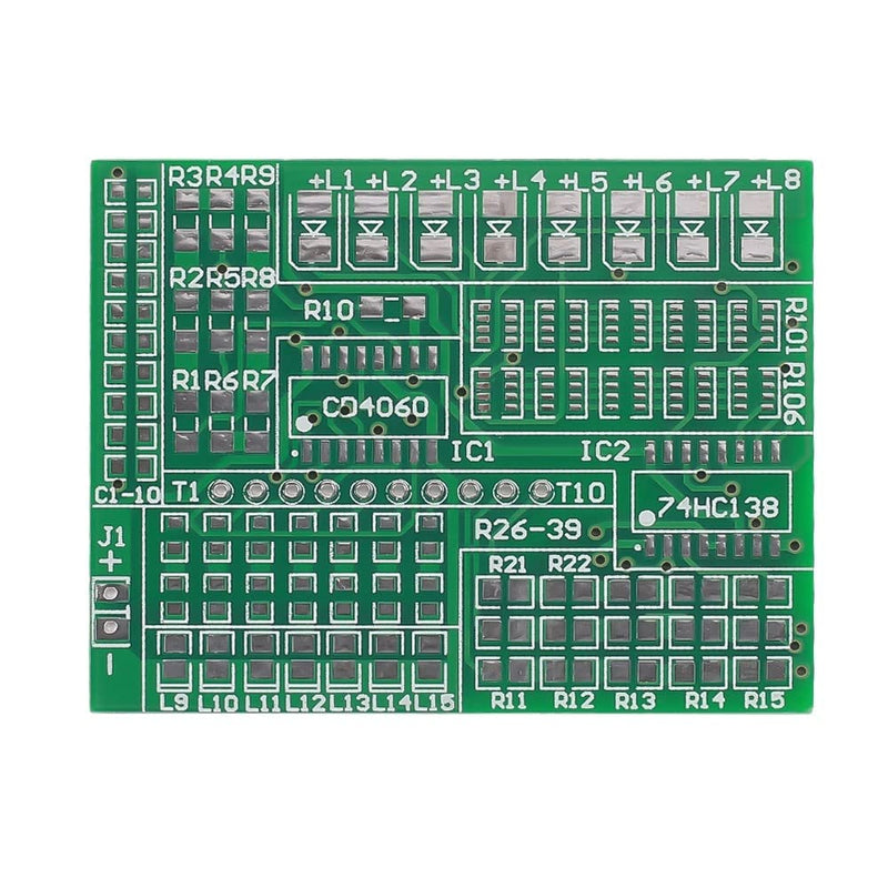 RGB LED flashing controller DIY kit, DC 4V-6V SMD soldering practice board, SMD component welding practice electronics suite for practicing soldering
