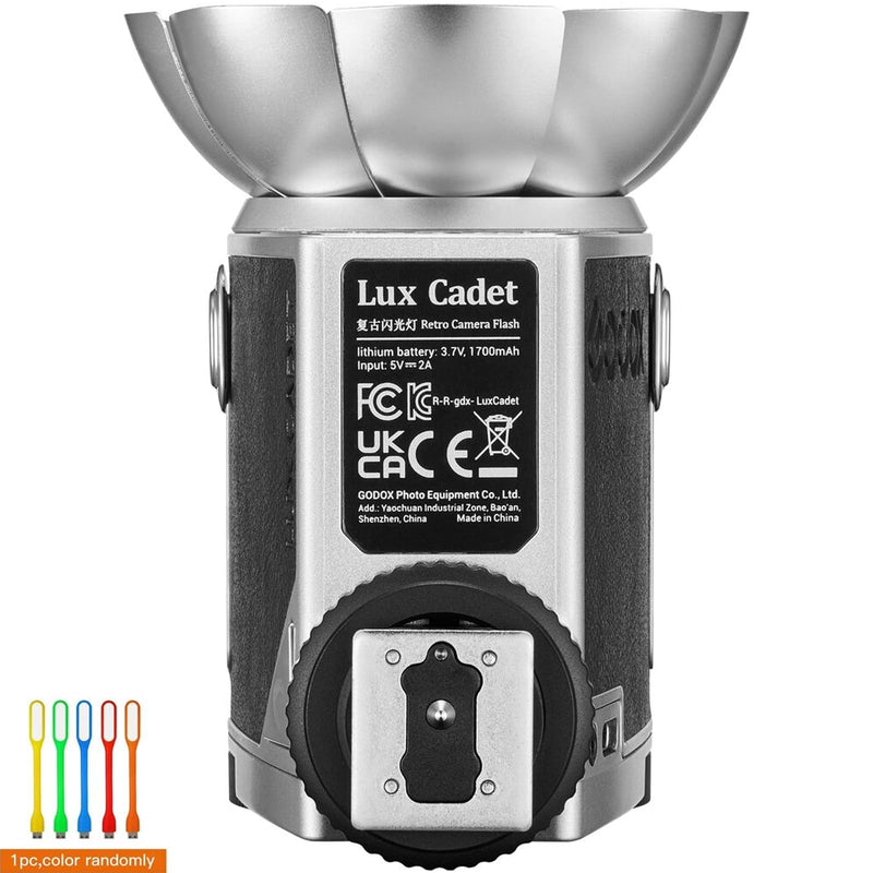 GODOX Lux Cadet Retro Camera Flash, GN10 with 7 Levels Flash Power,CCT 6200K±300K with S1/S2 Optical Control for Sony, for Fuji, for Canon, for Nikon, for Olympus Camera