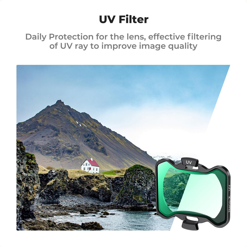 K&F Concept Avata 2 Drone UV PL ND Filters Kit (6 Pack), UV PL ND4 ND8 ND16 ND32 Filter Compatible with DJI Avata 2, Drone Accesorries with 28 Multi-Layer Coated/Gimbal Safe