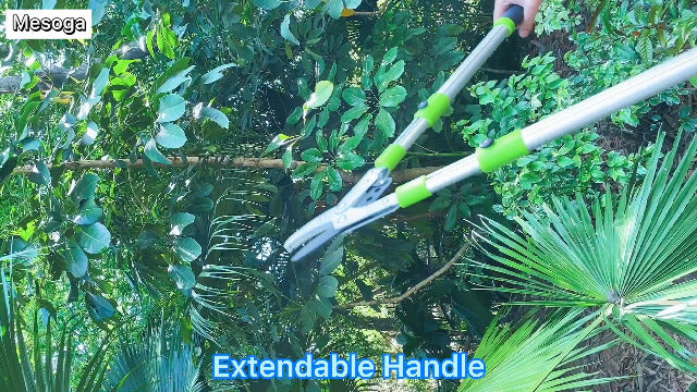 Bypass Lopper with Extendable, Anvil Lopper Heavy Duty, Tree Trimmer Telescopic 26-41 Inch, Garden Pruner 5 Sections Handle Adjustment, Branch Cutter with 2 Inch Cut Capacity