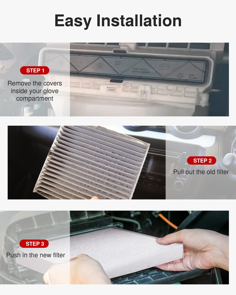 Puroma Cabin Air Filter Replacement for CP182, CF11182, Honda Civic, Clarity, CR-V, CR-Z, HR-V, Fit, Insight, Odyssey, Acura MDX, RDX, TLX, INTEGRA 1