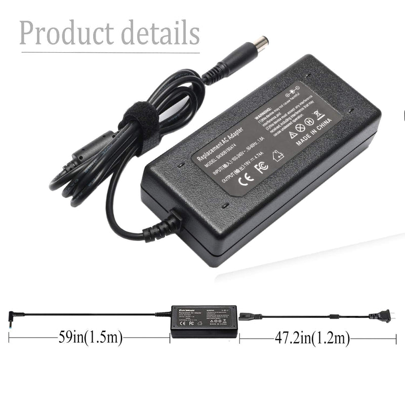 19V Power Cord Compatible with HP UltraSlim Docking Station HSTNN-IX10 Compatible with Slimline 260/400/500 Series D9Y32 Series V8P15AA
