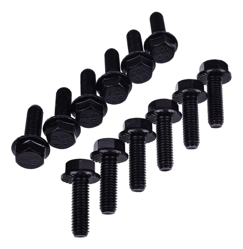 Exhaust Manifold Bolts 551696, Compatible with GM LS1 LS3 LS2 LSX LT LM7 LR4 LQ4 LS6 LQ9 L33 LH6 L92 L76 L99 L96 L82 L83 L84 L86 L87 LT1 Series Engines Manifold Header Bolts, Grade 10.9