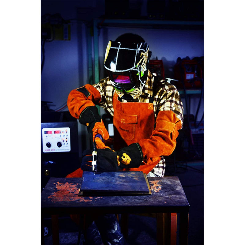 TEKWARE Welding Helmet Solar Power Auto Darkening Hood Welder Mask Breathable Grinding Helmets with Adjustable Shade Range Gz-107