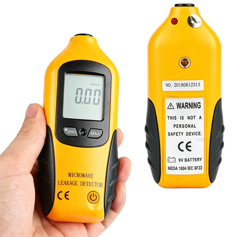 Digital Microwave Meter, HT-M2 Digital LCD Display Microwave Leak Detector High Precision Radiation Meter 0-9.99mW/cm²