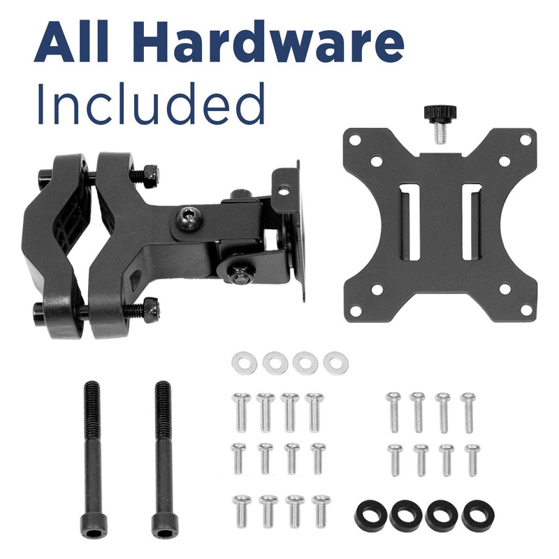 Mount-It! Universal VESA Pole Mount | Full Motion TV Pole Bracket | VESA 75 100 | Fits TVs or Monitors Up to 32 Inches 17" - 32"