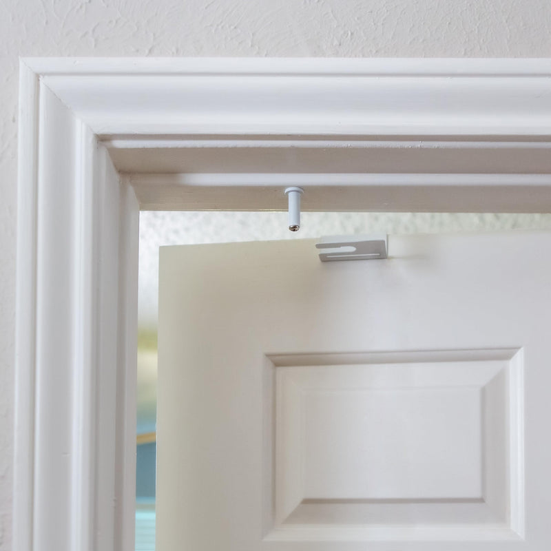1 Pack – GlideLok Child Safety Door Top Lock | Access Lock from Either Side of The Door | for Interior & Exterior Doors | Metal Child Proof Door Lock (Not Plastic Like Others) 1 Pack