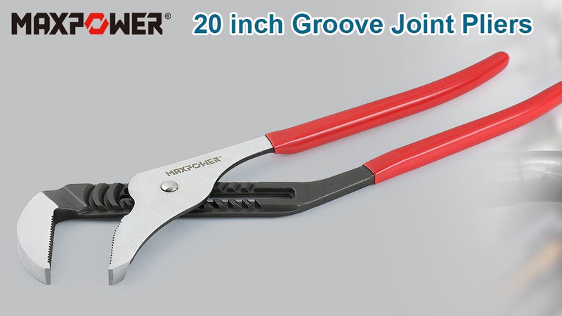 MAXPOWER 20 inch Groove Joint Pliers, 5.5 inch Max Opening 20"