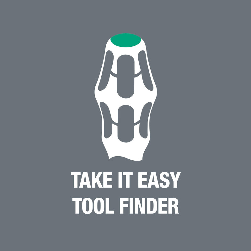 Wera 05008870001 Stubby Set 1 Screwdriver Set, 5 Pieces,Green