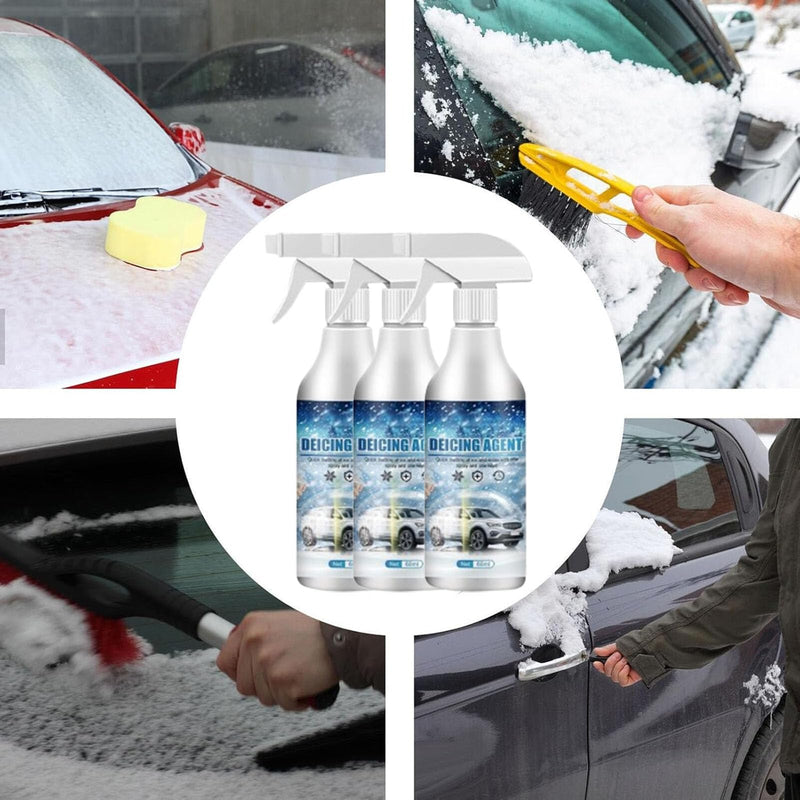 3Pcs Deicing Agent for Car Windshield, 60ml De-Icers for Car Windshield Defroster, Melting Spray, Window Snow Spray, Deicing Spray, Melting Spray, Auto Windshield Defroster Deicing Spray