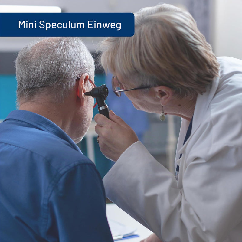 GIMA Disposable Mini Ear Speculum 4 mm - Black - fully compatible with mini series from HEINE, KAWE, RIESTER, GIMA and other brands - pack of 250 pcs 250 pieces Ø 4 mm