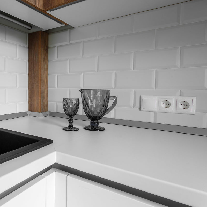 Flush-mounted on/off switch, plug-in terminal, all-in-one, G1 series pure white