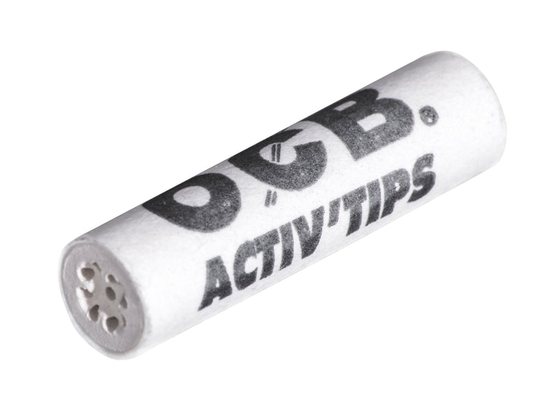 OCB ActivTips Slim 7 mm Activated Carbon Filter with Ceramic Caps 2 x 50 Pieces