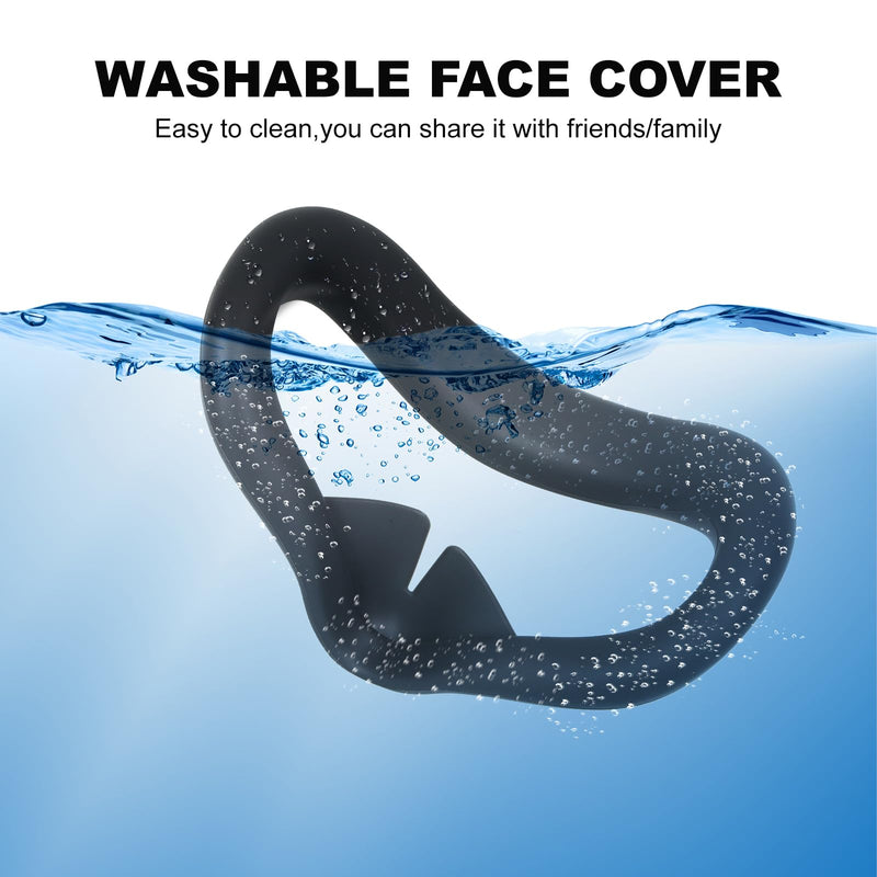 Silicone Face Mask for Meta Quest 3s, Sweat-Proof and Light-Proof Silicone Cover, Comfortable Experience, Enjoy Immersive Virtual Reality