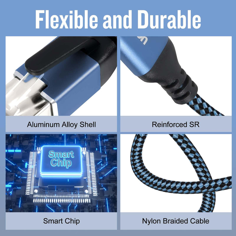 USB C to Ethernet Cable, 75Ft Type C to RJ45 Cable,USB C to Gigabit Ethernet Cable Compatible Thunderbolt 3/4,Directly Connected to Smartphone, Laptop, PC, Switch, Router, Modem and More 75 FT