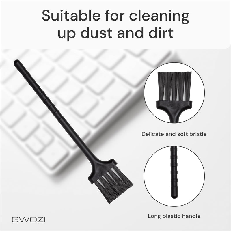 Keyboard Brush - Plastic Small Cleaning Brush for Juicer, Coffee Machine - Laptop & Computer Anti Static Brush - Narrow Keyboard Brush Cleaner for Window Track, Home, Office, 2 Pcs