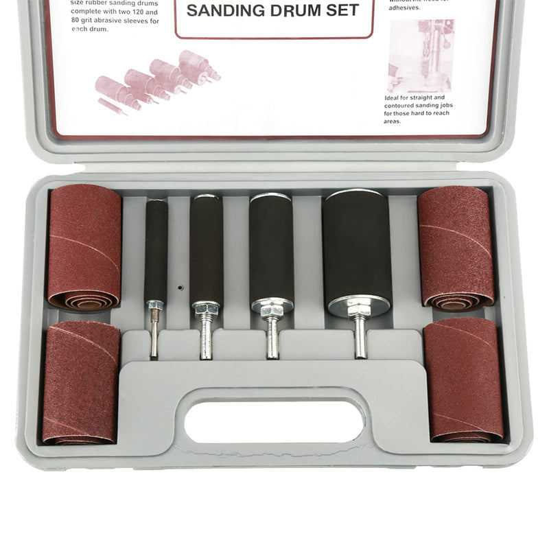 Sanding Roller Set, 20 Pieces Sanding Sleeve Set, Sanding Drum Drill Kit, Spindle Sander, Grinding Cylinder for Power Tools, Mini Rotary Tool Accessories